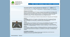 Desktop Screenshot of gbm-medizin.de